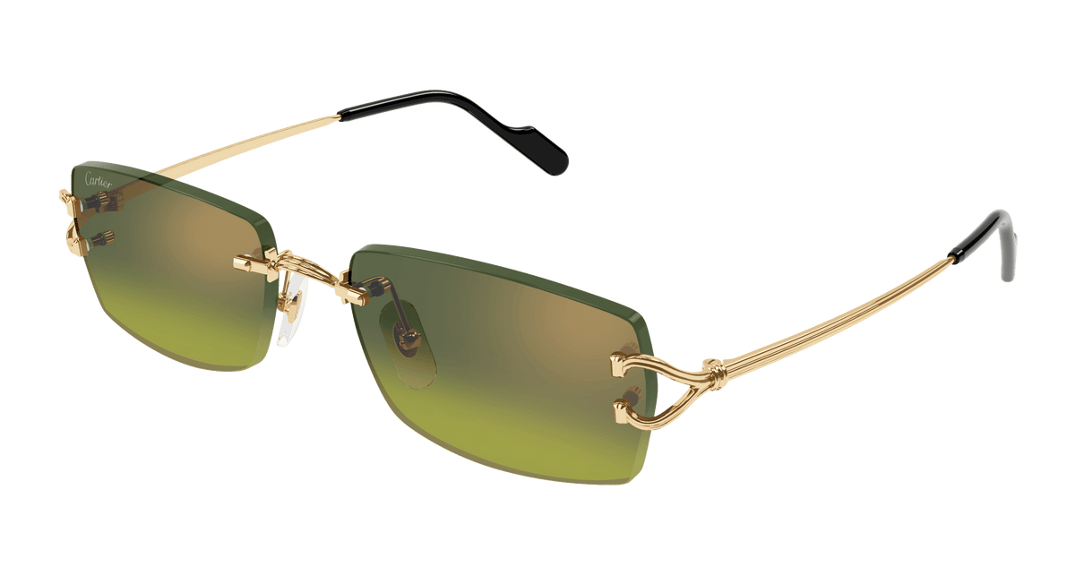 Cartier Rimless Rectangle Sunglasses CT0468S