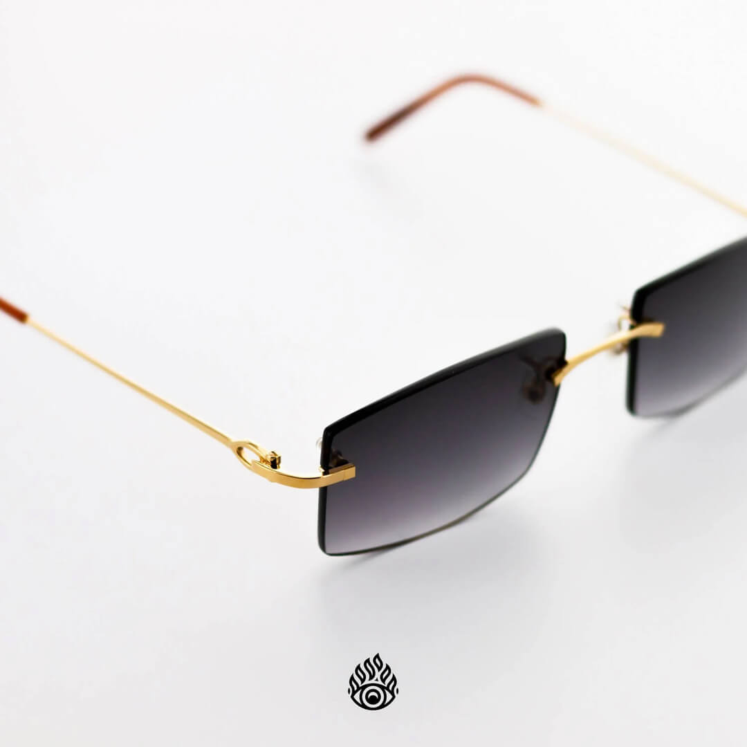 Cartier Signature C Glasses, Gold with Grey Lenses CT0050O-001