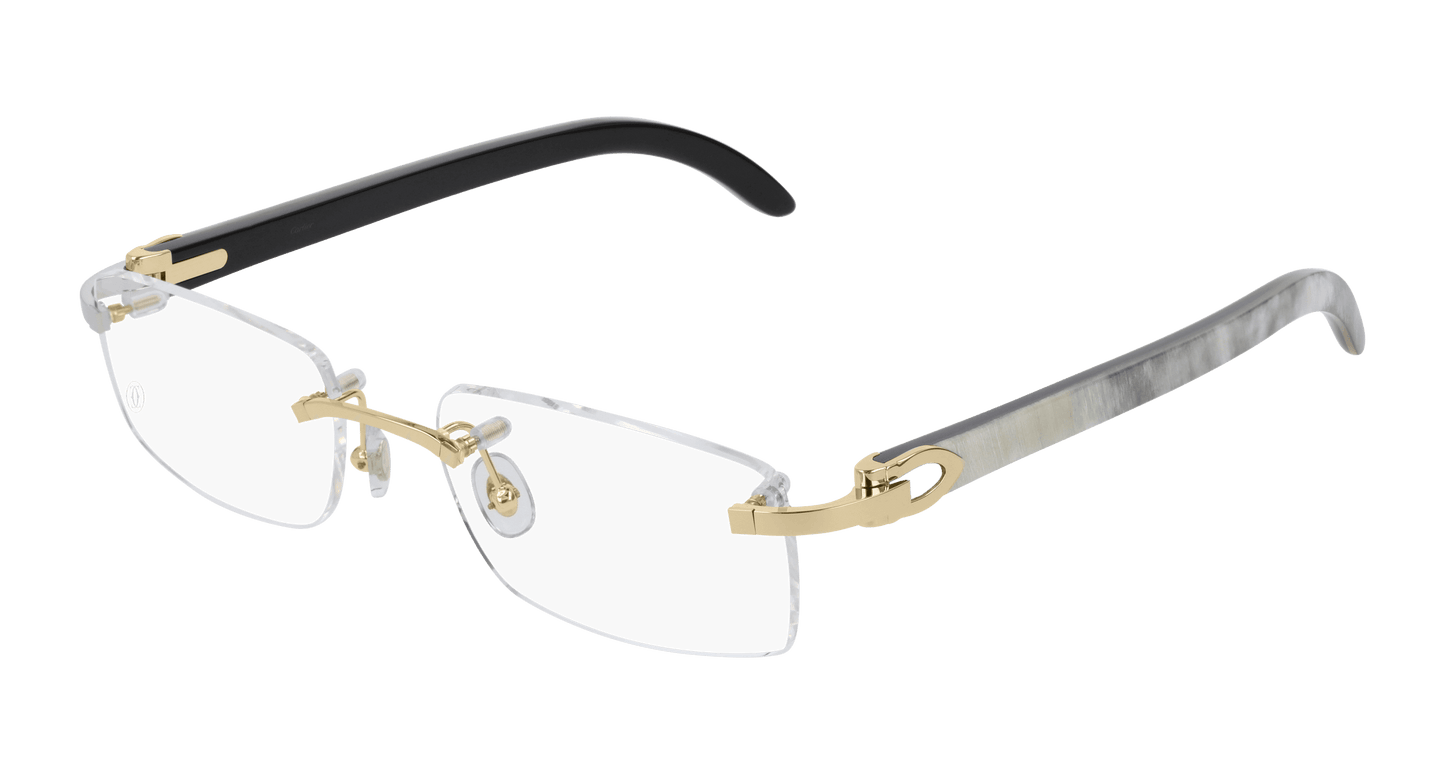 Cartier White Horn Glasses CT0046O