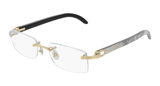Cartier White Horn Glasses CT0046O