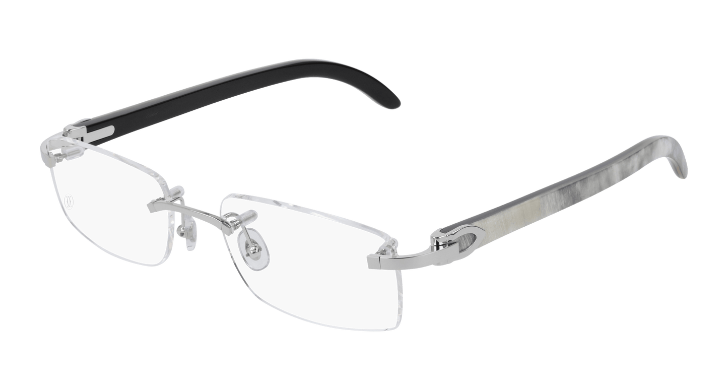 Cartier White Horn Glasses CT0046O