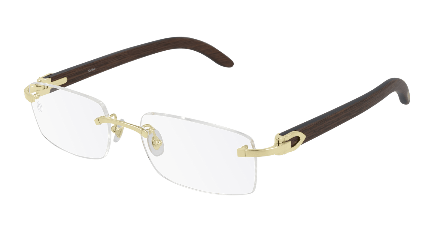 Cartier C Décor Wood Glasses CT0052O