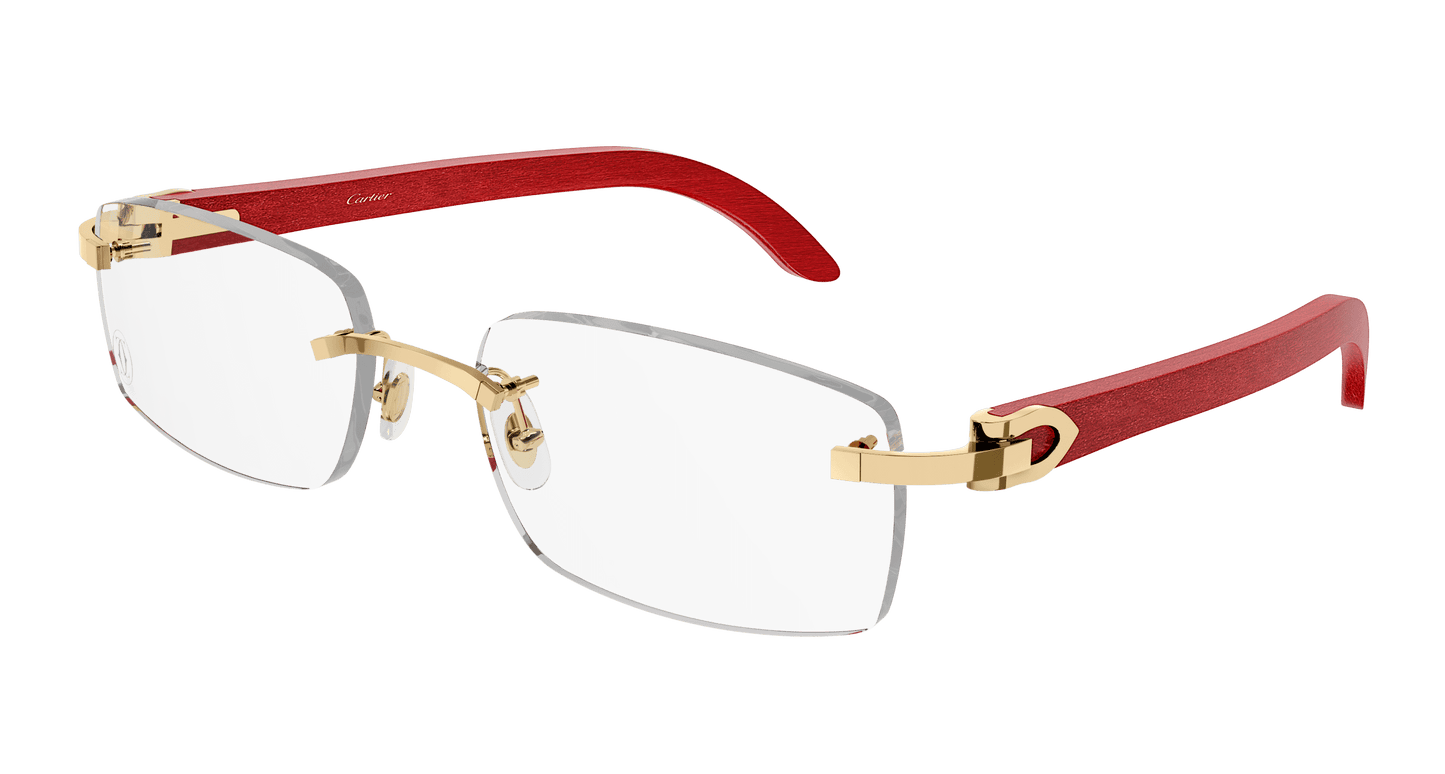 Cartier C Décor Wood Glasses CT0052O