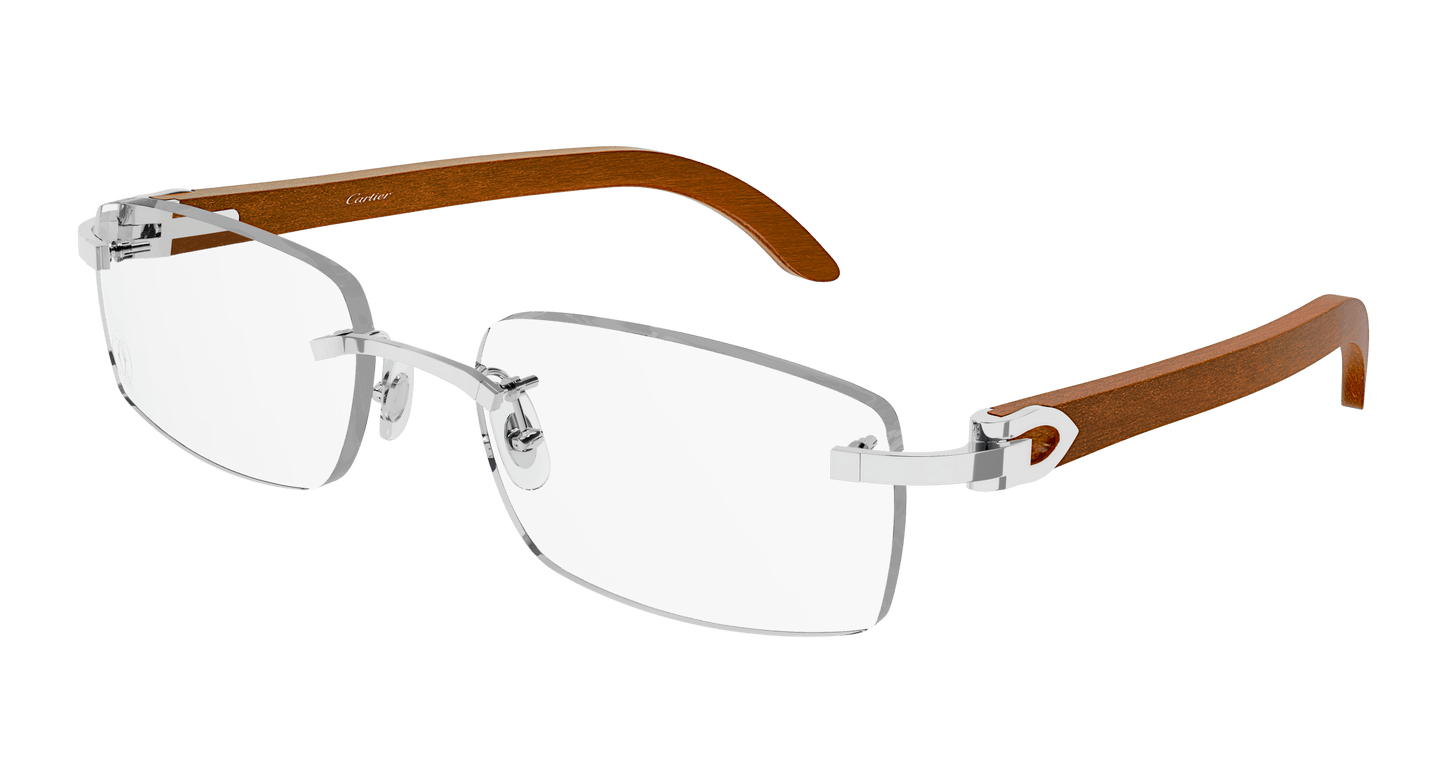 Cartier C Décor Wood Glasses CT0052O