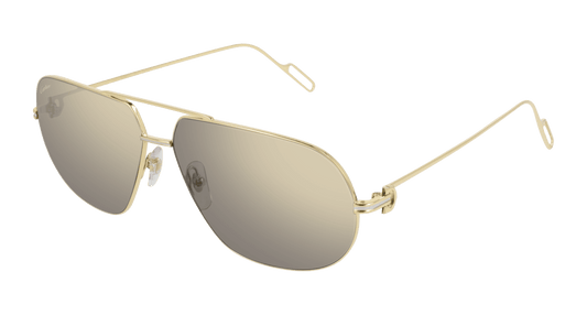 Cartier Men's Double C Décor Pilot Sunglasses CT0111S