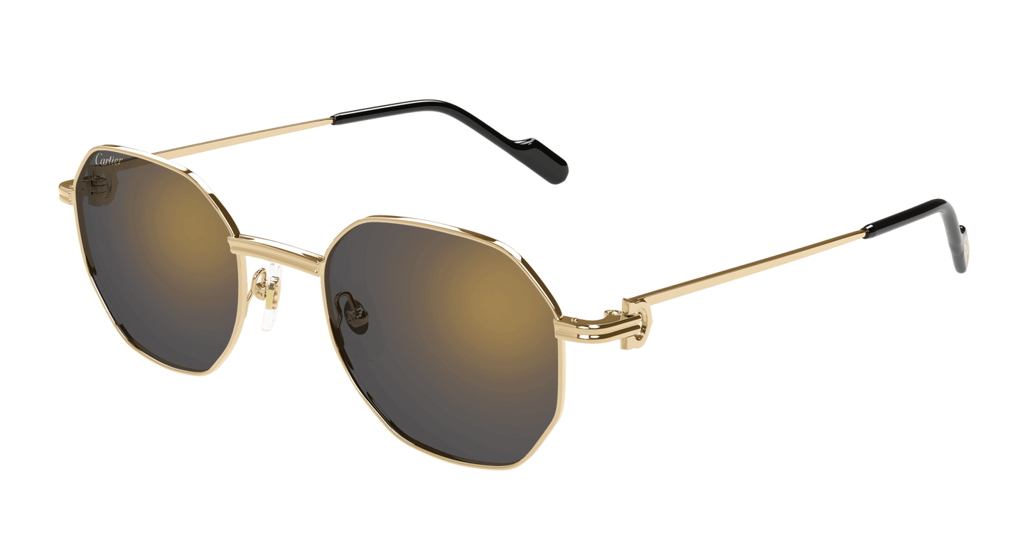 Cartier Double C Décor Polygonal Sunglasses CT0500S