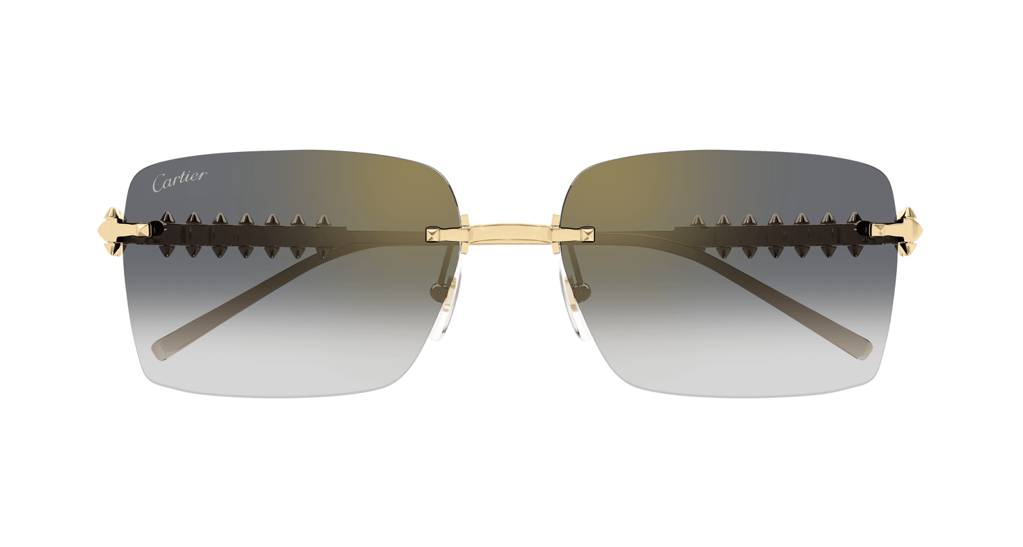 Cartier Women's Square Rimless Sunglasses CT0545S