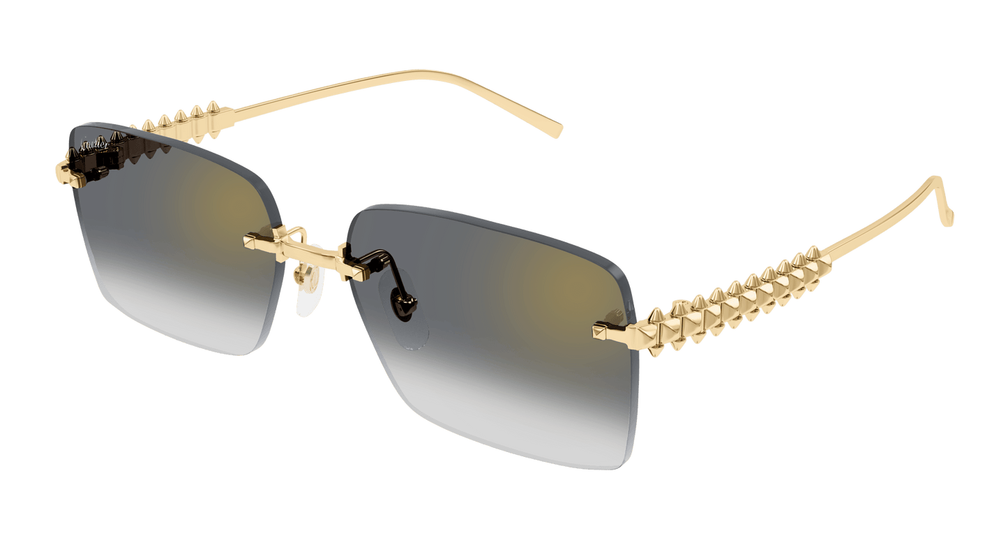 Cartier Women's Square Rimless Sunglasses CT0545S