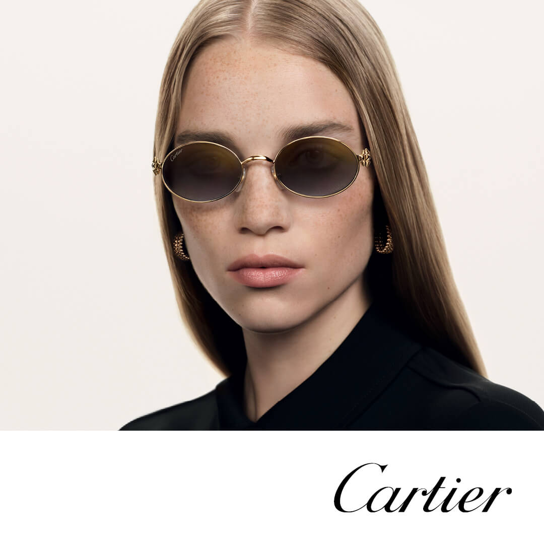 Woman wearing Cartier sunglasses
