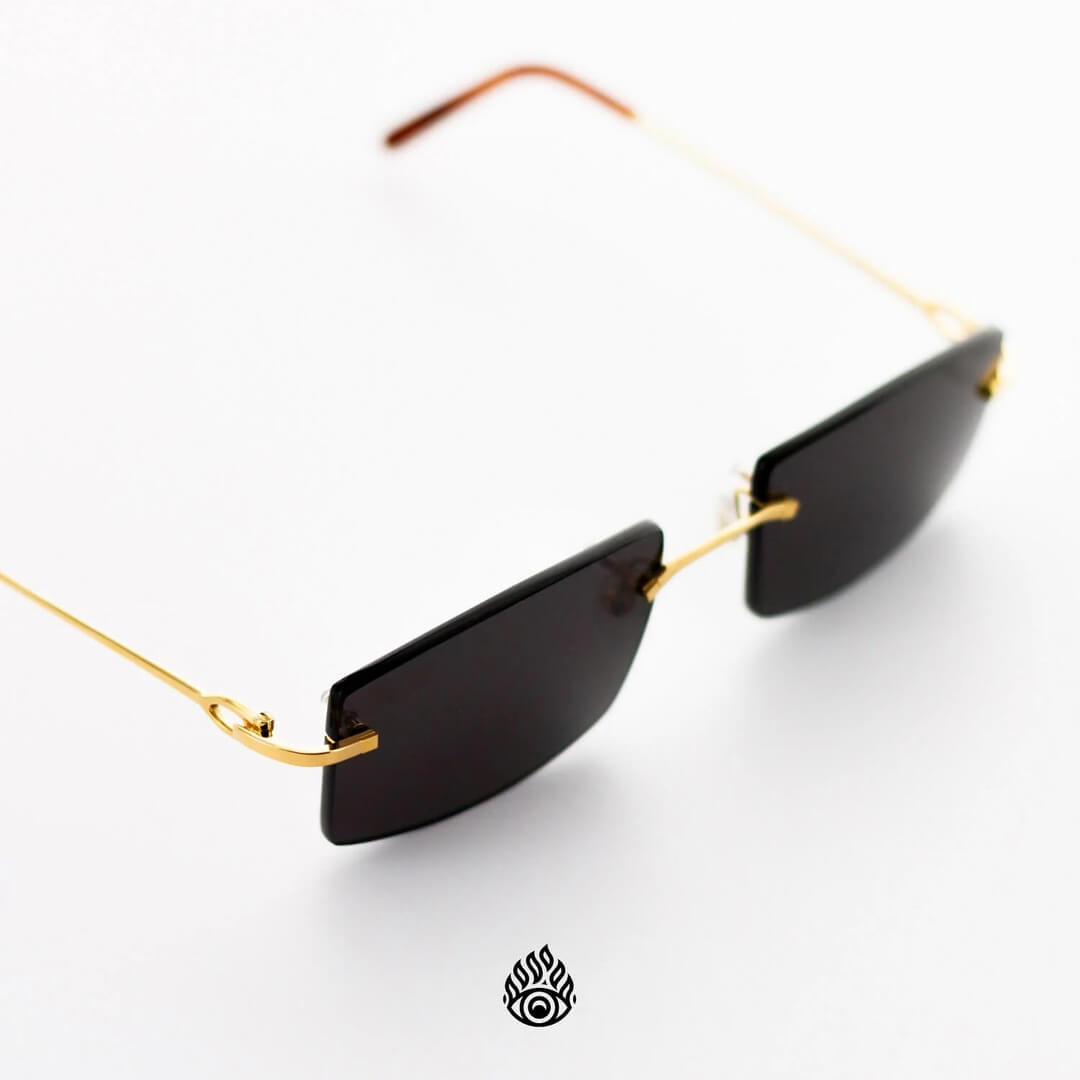 Cartier Signature C Glasses, Gold with Black Lens CT0050O-001
